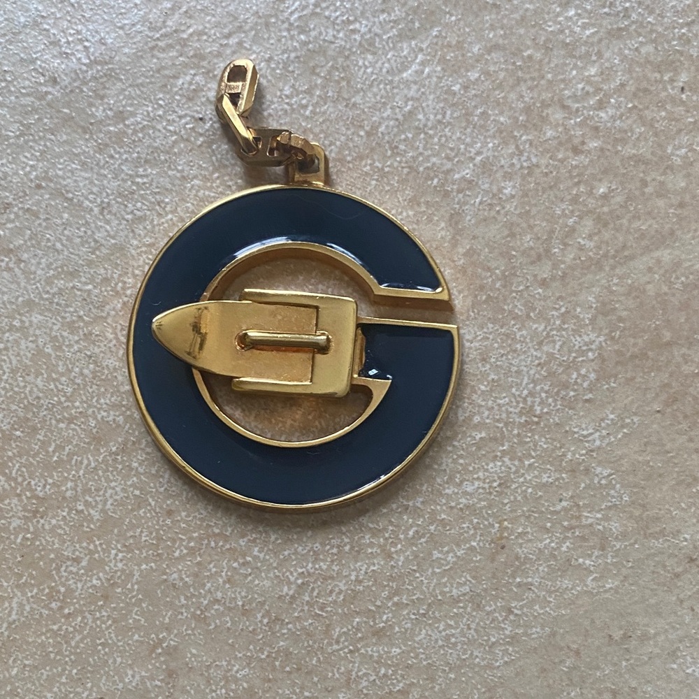 Gucci Blue and Gold Pendant